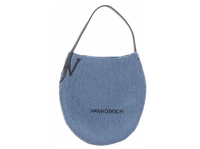 JW Anderson Bolsa "Bulb" em couro com pérolas