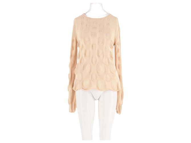 Autre Marque OF PLANET EARTH Beiger Baumwollpullover mit Langarm