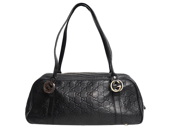 Borsa a tracolla Guccissima nera