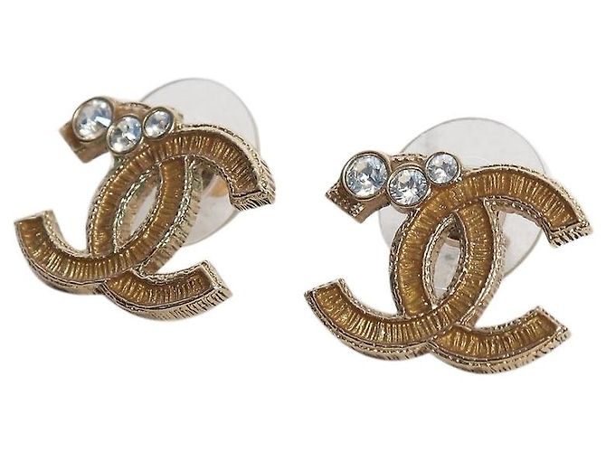 Chanel Boucles d'oreilles Gold Coco Mark 10A