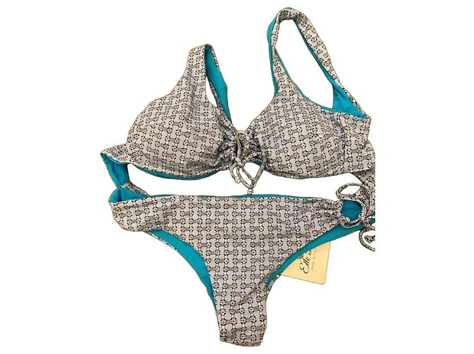 Autre Marque Bikini Elle Bi estampado geométrico