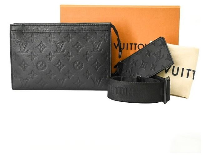 Louis Vuitton Monogram Shadow Gaston Wearable Wallet Shoulder Bag