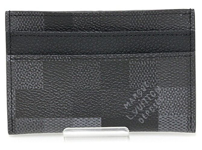 Louis Vuitton Black Canvas Card Case