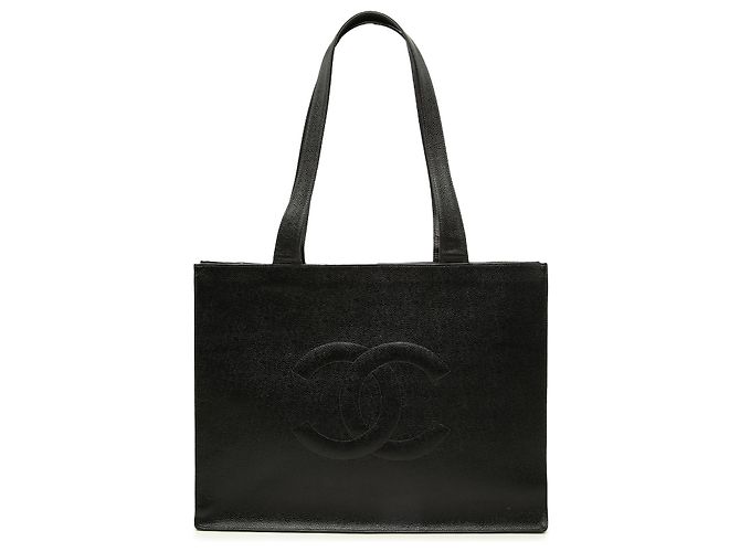 Chanel Black CC Caviar Tote