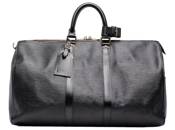 Louis Vuitton Black Epi Keepall 45