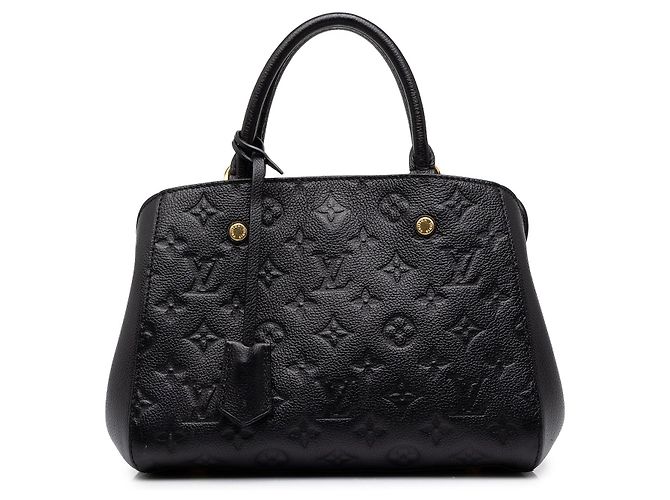 Louis Vuitton Black Monogram Empreinte Montaigne BB