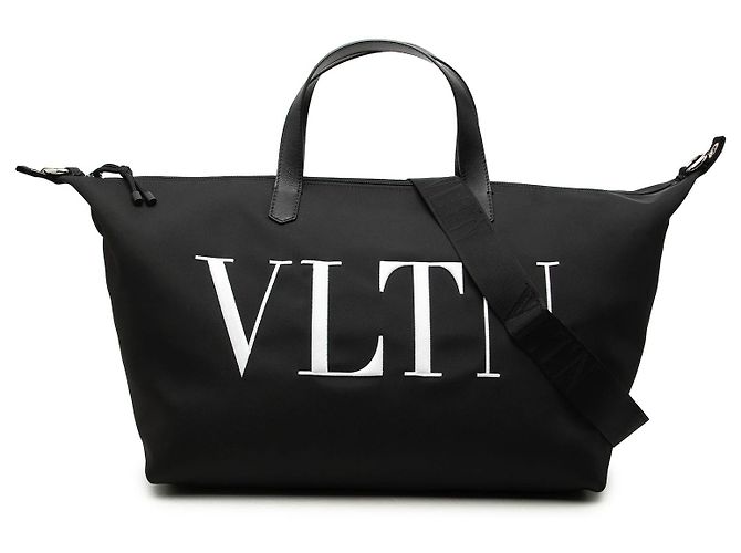 Borsa da viaggio Valentino VLTN in nylon nero