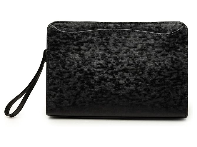 Clutch Burberry de piel negra