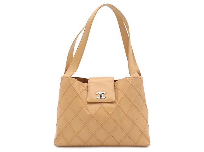 Chanel Flap Wild Stitch Coco Mark Turnlock Handtasche
