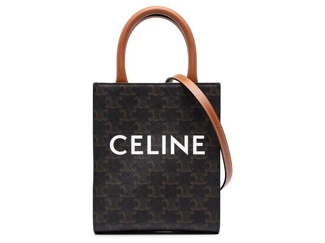 Céline Celine Triomphe Mini Vertical Cabas Handbag