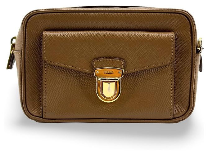 Prada Pushlock Pocket Camera Saffiano Leather Small