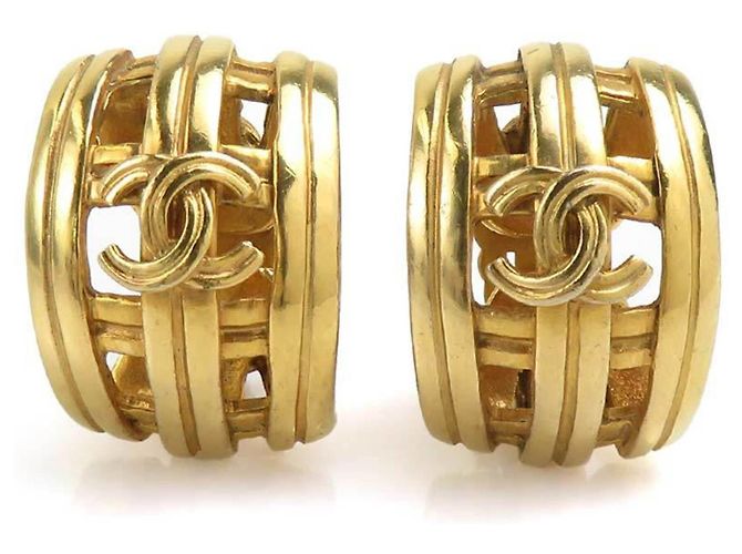Boucles d'oreilles clips Chanel Gold
