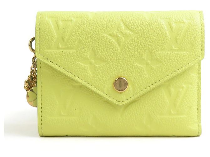 Louis Vuitton Tri-fold Wallet in Yellow