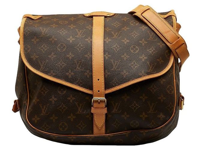 Borsa a tracolla Louis Vuitton Monogram Saumur 35