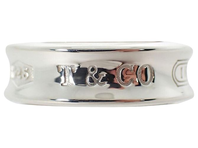 Autre Marque Anel Aliança Tiffany & Co. 1837 em Prata Sterling