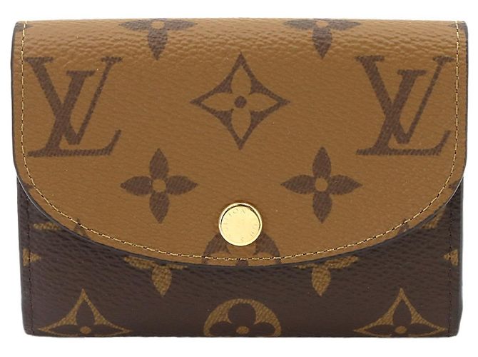Carteira bi-fold Louis Vuitton Monogram Reverse