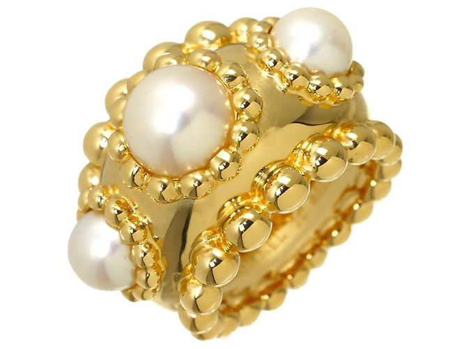 Anello Three Ball Chanel in oro giallo 18K