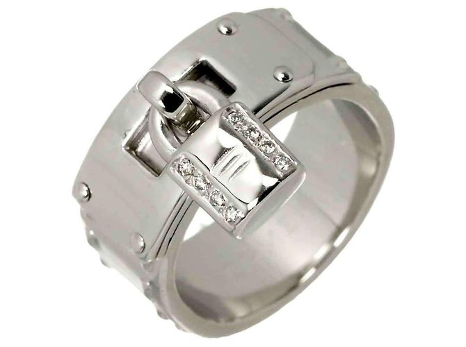 Hermès Anillo Hermes Kelly en oro blanco 18K