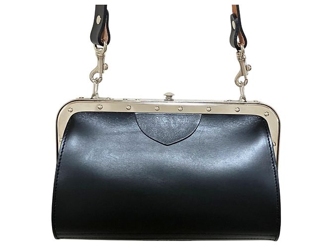 Comme Des Garcons Bolsa 2-way de couro com fecho Comme des Garçons