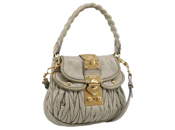 Miu Miu Beau Top Handle Leather Large