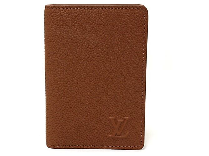 Organizer Louis Vuitton Brown Calf Leather Card Case