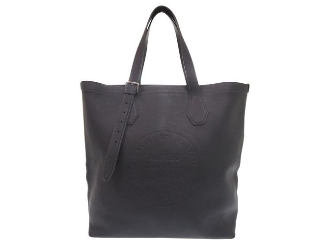 Alfred Dunhill Borsa Tote Dunhill Chiltern in pelle Navy