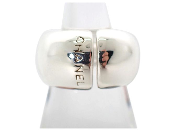 Chanel Sterling Silver Band Ring