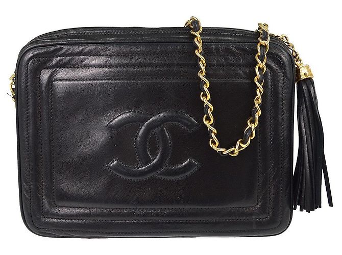 Chanel Vintage CC Tassel Camera Lambskin Small