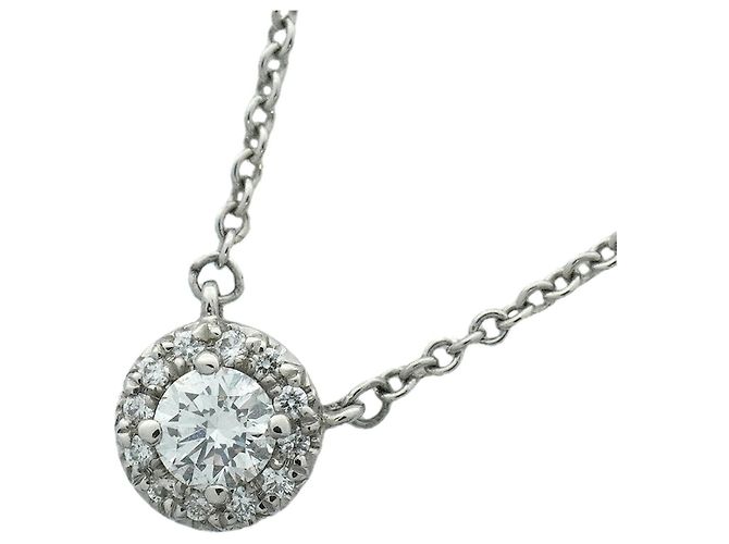 Autre Marque Tiffany & Co. Soleste Platin-Halskette