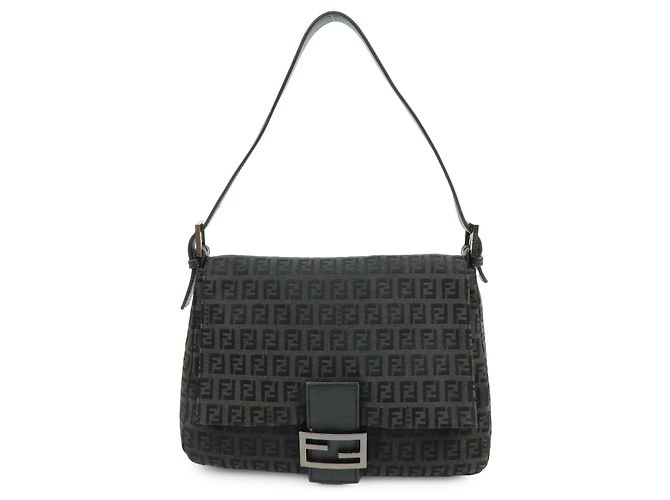 Fendi Zucchino Canvas Mamma Baguette Canvas Medium