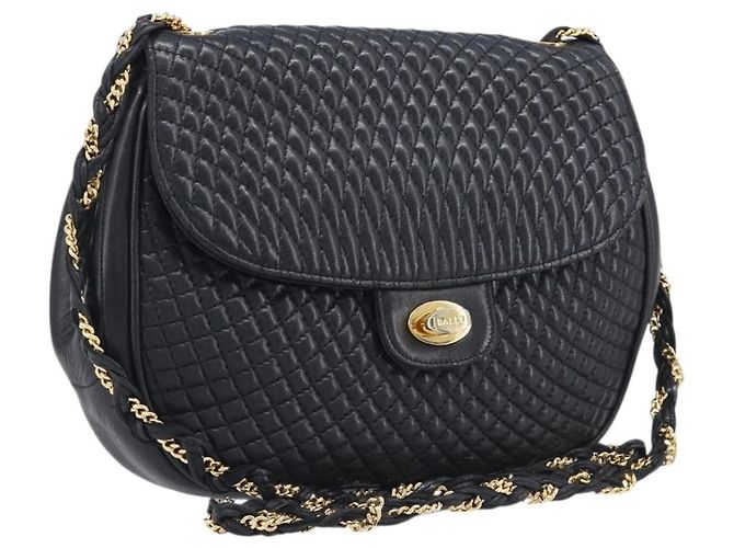 Bally Vintage Quilted Leather