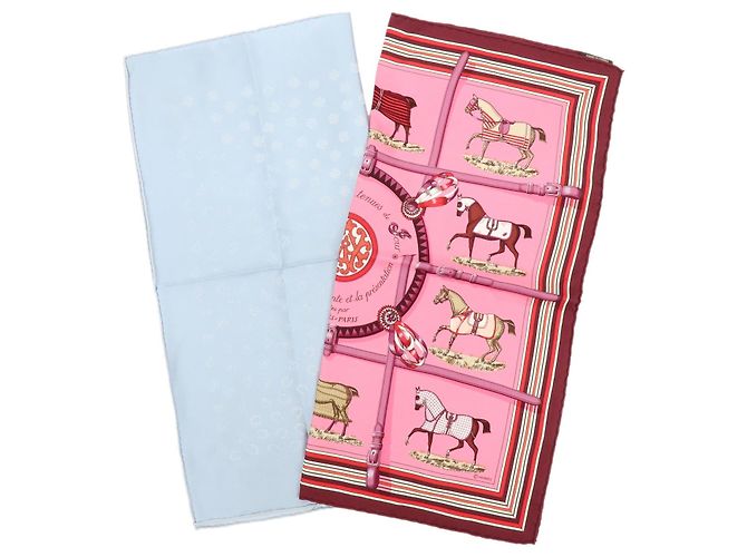 Hermès Carré 42 Sciarpa in Seta Rosa