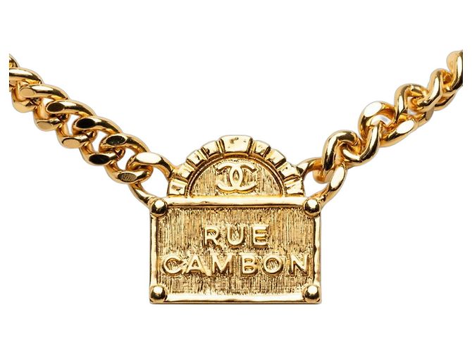Collana a catena Chanel Coco Mark Rue Cambon