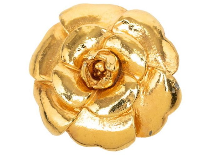 Chanel Camélia Brosche in Gold