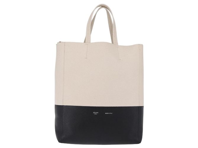 Céline Celine Vertical Bi-Cabas Leather Small