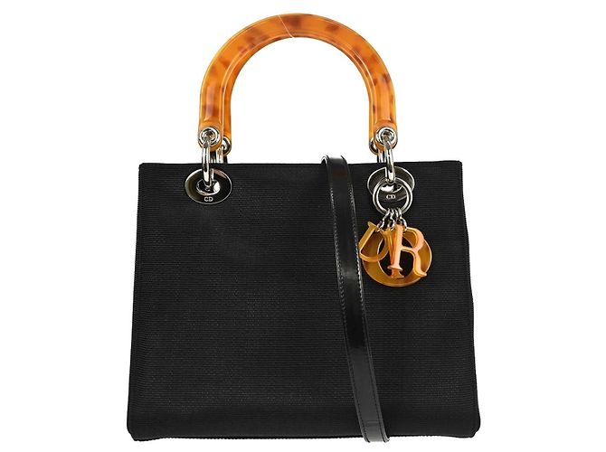 Christian Dior Lady Dior Straw Medium