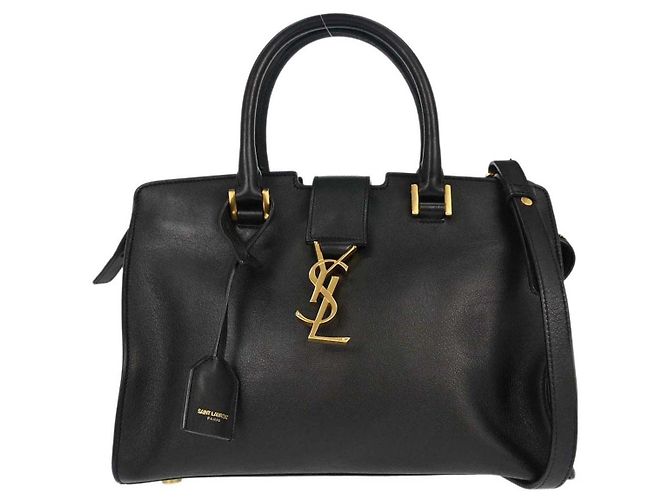 Autre Marque Saint Laurent Monogram Cabas Leather Medium