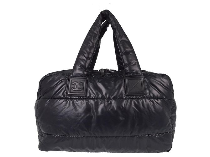 Chanel Coco Cocoon Bowling Quilted Nylon Large