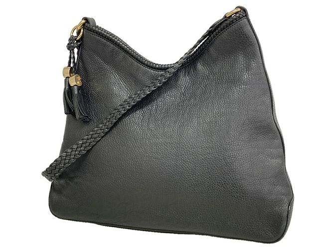 Borsa a tracolla Gucci in pelle nera