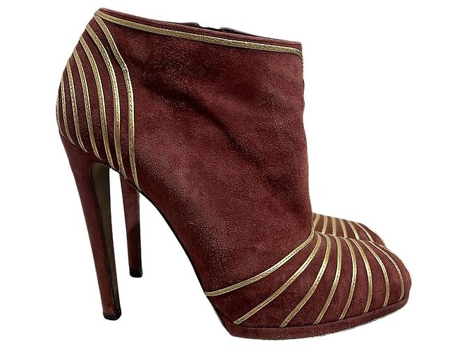 Botas Sergio Rossi bordeaux T.36,5