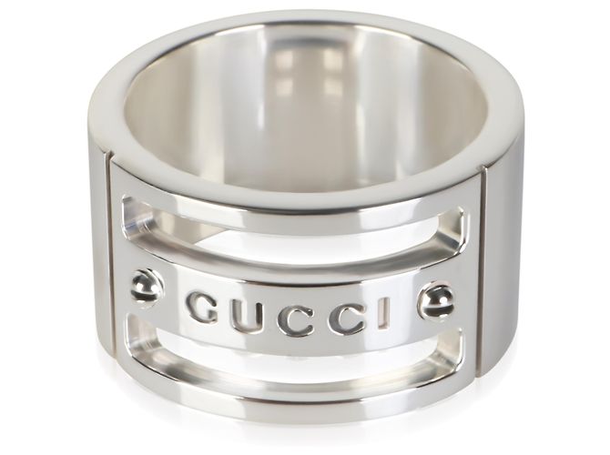 Anello largo Gucci in argento sterling