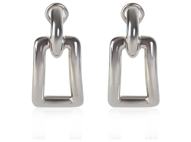 Pendientes Tiffany & Co. de plata de ley 2002 con eslabones rectangulares