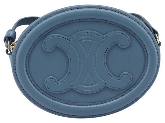 Céline Celine Triomphe Oval Leather Mini