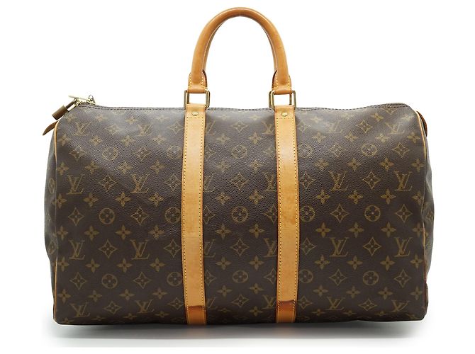 Louis Vuitton Keepall 45 Monogram Marron Cuir