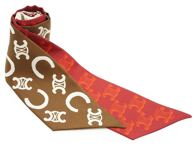 Céline Lavallière in seta twill Heritage Monogram Triomphe C