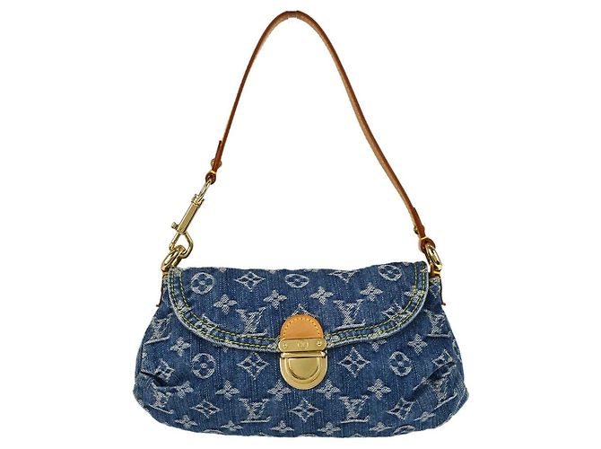 Louis Vuitton Pleaty Denim Mini