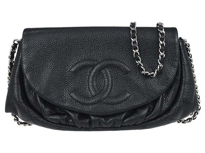 Chanel Timeless Half Moon Flap Caviar Medio