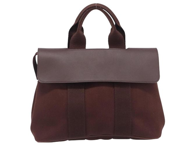 Hermès Valparaiso Toile et Cuir PM