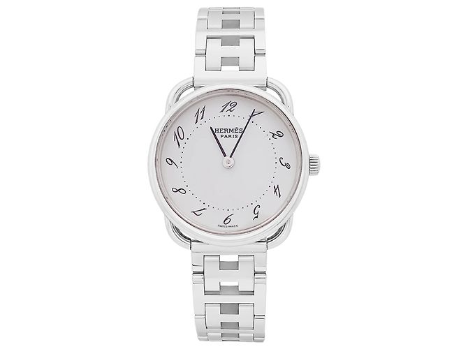 Relógio Hermès, "Arceau", aço, petit modèle.