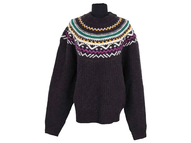 Camisola Isabel Marant GIL de lã violeta
